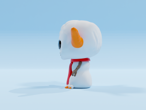 Snowman Yoda Funko pop Modello di stampa 3D