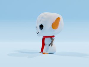 Snowman Yoda Funko pop Modello di stampa 3D