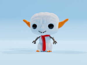 Snowman Yoda Funko pop Modello di stampa 3D