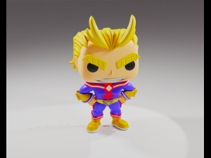 All Might from the My Hero Academia Funko Pop 3D Print Model