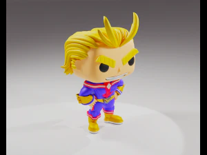 All Might from the My Hero Academia Funko Pop 3D Print Model
