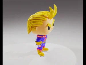 All Might from the My Hero Academia Funko Pop 3D Print Model