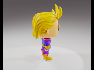 All Might from the My Hero Academia Funko Pop 3D प्रिंट मॉडल