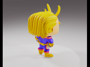 All Might from the My Hero Academia Funko Pop 3D प्रिंट मॉडल