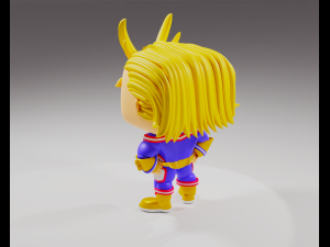 All Might from the My Hero Academia Funko Pop 3D प्रिंट मॉडल