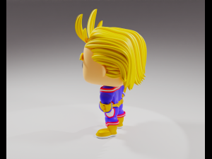 All Might from the My Hero Academia Funko Pop 3D प्रिंट मॉडल