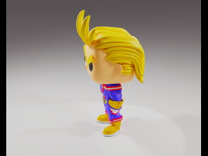 All Might from the My Hero Academia Funko Pop 3D प्रिंट मॉडल