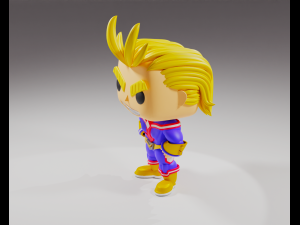 All Might from the My Hero Academia Funko Pop 3D प्रिंट मॉडल