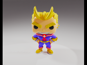 All Might from the My Hero Academia Funko Pop 3D प्रिंट मॉडल