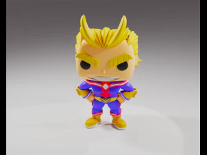 All Might from the My Hero Academia Funko Pop 3D Print Model