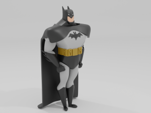 BatMan from the animated series 3D Print Model