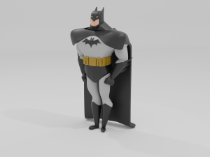 BatMan from the animated series 3D Print Model