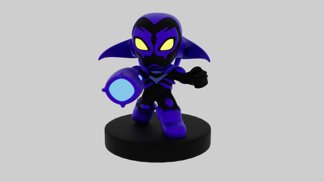 Blue Beetle Model do druku 3D .c4d .max .obj .3ds .fbx .stl .blend 