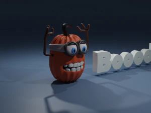 Boo Pumpkin 3D Print Model