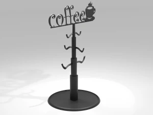 Suporte para caneca de caf&eacute; Modelo de Impressão 3D