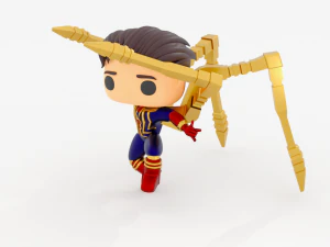 SpiderMan Tom Holland iron suit funko pop 3D Print Model