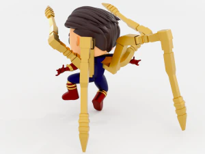 SpiderMan Tom Holland iron suit funko pop 3D Print Model