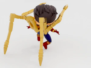 SpiderMan Tom Holland iron suit funko pop 3D Print Model