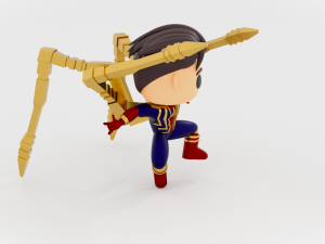 SpiderMan Tom Holland iron suit funko pop Modelo de Impressão 3D