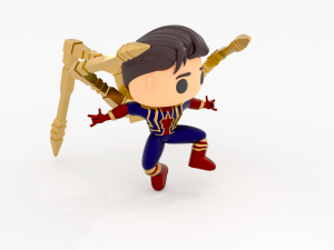 SpiderMan Tom Holland iron suit funko pop Modelo de Impressão 3D
