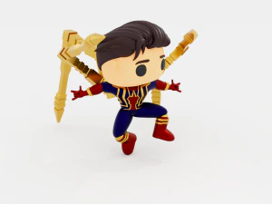 SpiderMan Tom Holland iron suit funko pop 3D Print Model