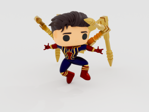 SpiderMan Tom Holland iron suit funko pop Modelo de Impressão 3D