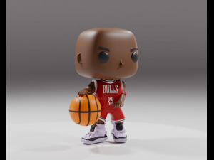 Michael Jordan Funko pop 3D Print Model
