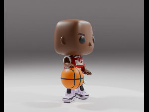 Michael Jordan Funko pop 3Dプリントモデル