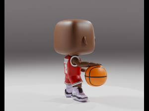 Michael Jordan Funko pop 3Dプリントモデル
