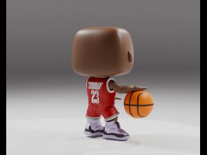 Michael Jordan Funko pop 3Dプリントモデル