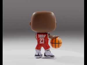 Michael Jordan Funko pop 3Dプリントモデル
