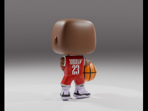 Michael Jordan Funko pop 3Dプリントモデル