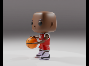 Michael Jordan Funko pop 3Dプリントモデル