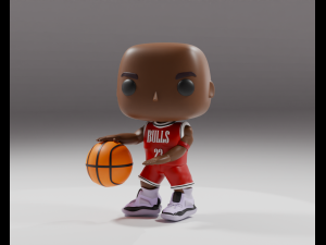 Michael Jordan Funko pop 3Dプリントモデル