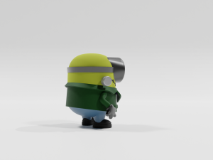 Minions Halloween Frankenbob Funko Pop Modello di stampa 3D