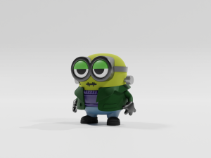 Minions Halloween Frankenbob Funko Pop Modello di stampa 3D