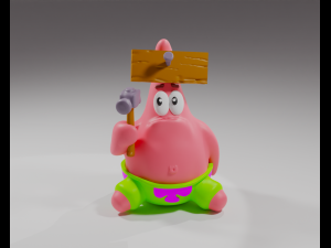 Patrick Star from Spongebob 3D Print Model