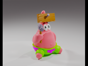Patrick Star from Spongebob 3D Baskı Modeli