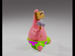 Patrick Star from Spongebob 3D Baskı Modeli