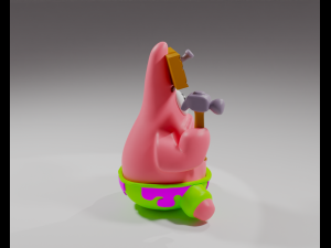 Patrick Star from Spongebob 3D Baskı Modeli