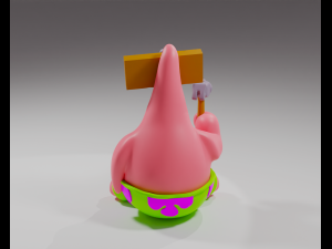 Patrick Star from Spongebob 3D Baskı Modeli