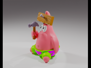 Patrick Star from Spongebob 3D Baskı Modeli