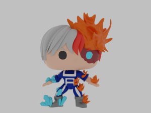 Shoto Todoroki Funko Pop 3D Принт Модель