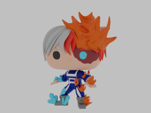 Shoto Todoroki Funko Pop 3Dプリントモデル