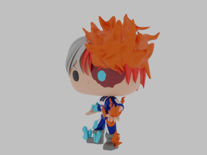 Shoto Todoroki Funko Pop 3Dプリントモデル