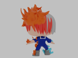 Shoto Todoroki Funko Pop 3Dプリントモデル