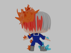 Shoto Todoroki Funko Pop 3Dプリントモデル