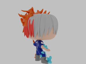 Shoto Todoroki Funko Pop 3Dプリントモデル