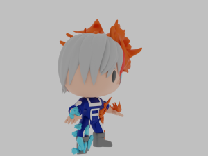 Shoto Todoroki Funko Pop 3Dプリントモデル