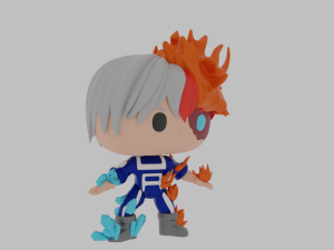 Shoto Todoroki Funko Pop 3Dプリントモデル